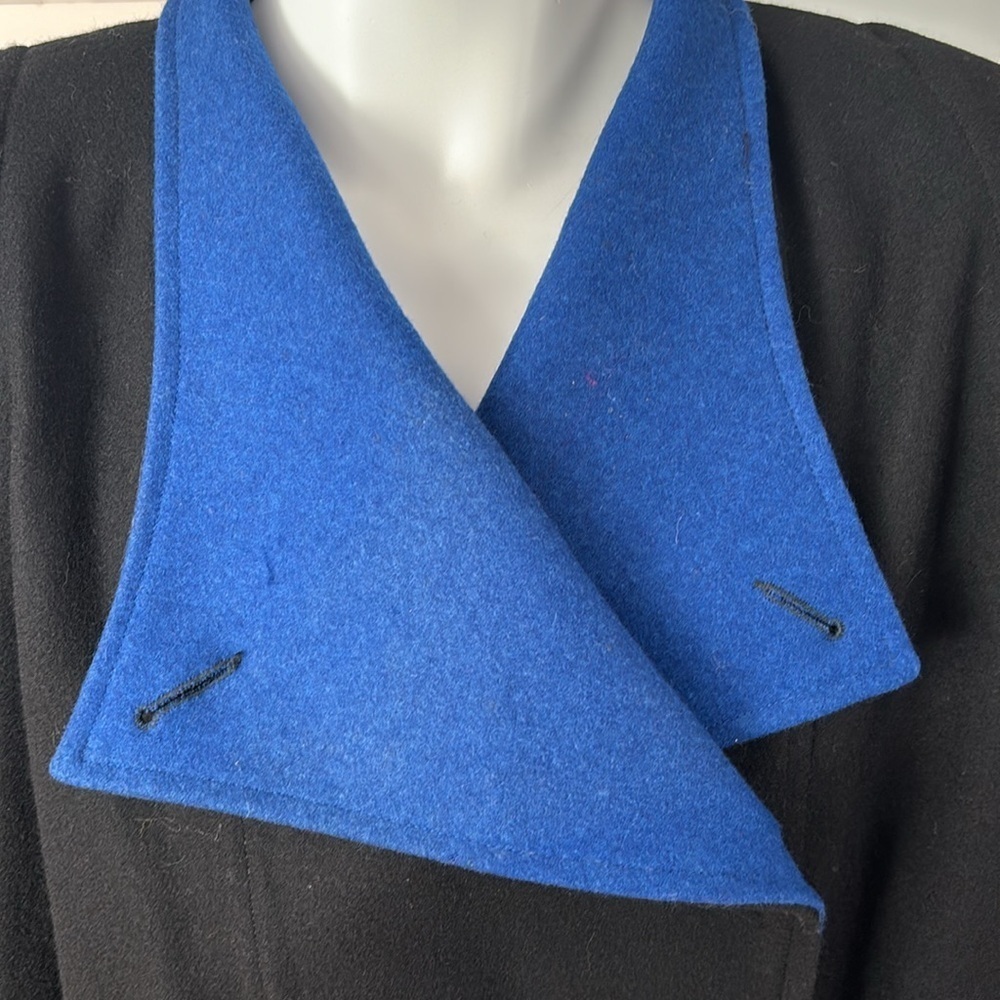 Retro 80s Reporter by Alto Wool Blend Jacket Size 9/10 - Picture 4 of 11